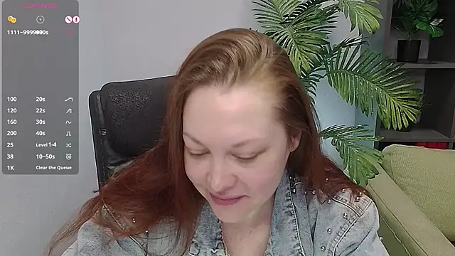 CutieGinger online show from 7, 11, 2025