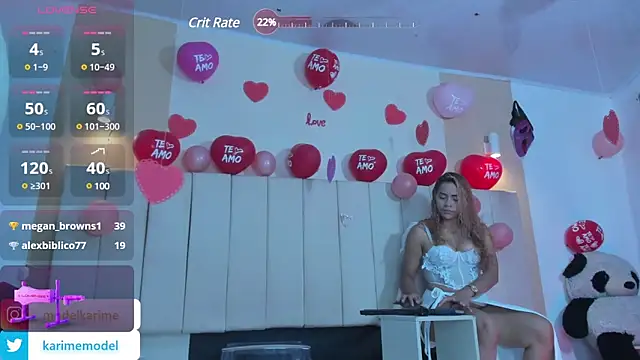 Snapshot of _karime_ chatting on 14, 2, 2025 karime online show from 14, 2, 2025