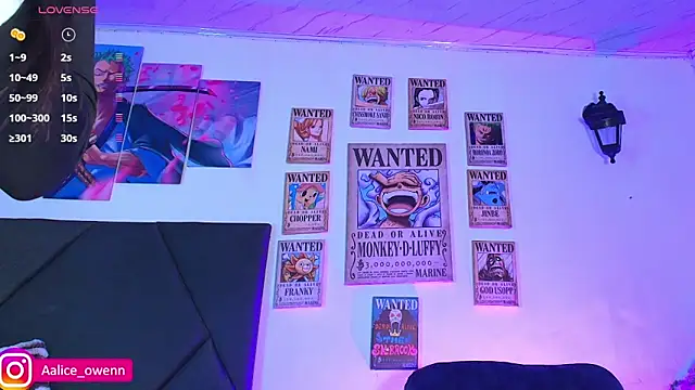 Aliceowenn online show from 8, 11, 2025