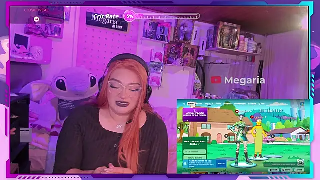 Snapshot of MegariaB chatting on 8, 11, 2025 MegariaB online show from 8, 11, 2025