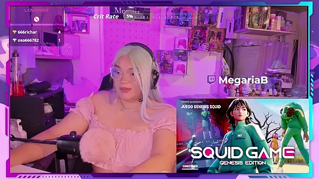 Snapshot of MegariaB chatting on 4, 11, 2025 MegariaB online show from 4, 11, 2025