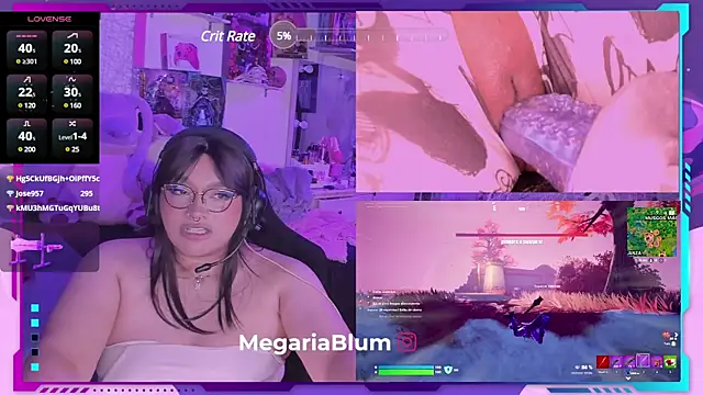 MegariaB online show from 1, 2, 2025