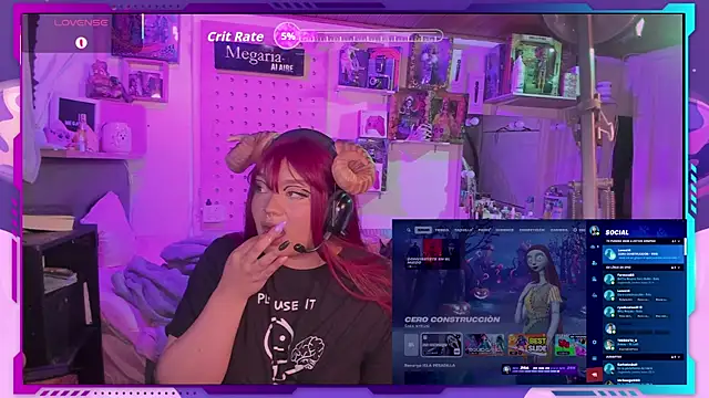 Snapshot of MegariaB chatting on 11, 10, 2025 MegariaB online show from 11, 10, 2025