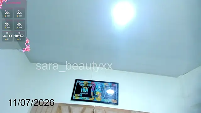 SARA BEAUTYXX online show from 11, 7, 2026