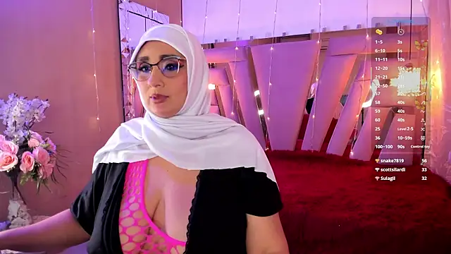 HijabiMilf online show from 1, 2, 2025