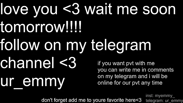 Snapshot of My_Emmy chatting on 24, 4, 2026 My Emmy online show from 24, 4, 2026