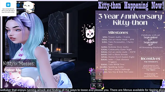 Snapshot of SassyKittyn chatting on 15, 9, 2025 SassyKittyn online show from 15, 9, 2025