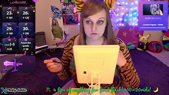 BabyZelda online show from 5, 1, 2025