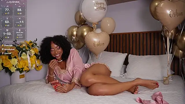 Snapshot of OSHUN_ chatting on 9, 7, 2026 OSHUN online show from 9, 7, 2026