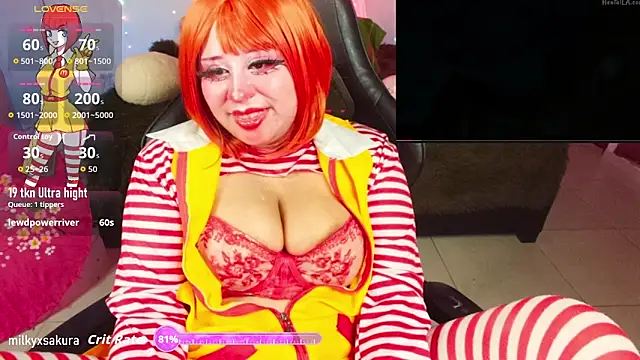 Snapshot of MilkyXSakura chatting on 9, 11, 2025 MilkyXSakura online show from 9, 11, 2025