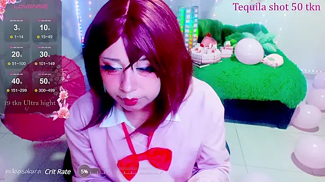 MilkyXSakura online show from 9, 2, 2025