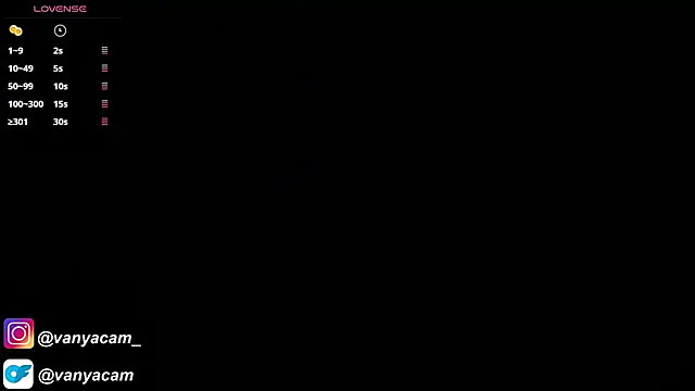 vanyacam  online show from 9, 10, 2025