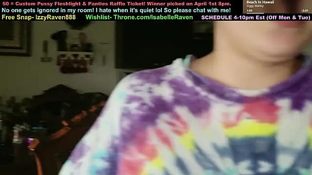 IsabelleRaven online show from 3, 4, 2026