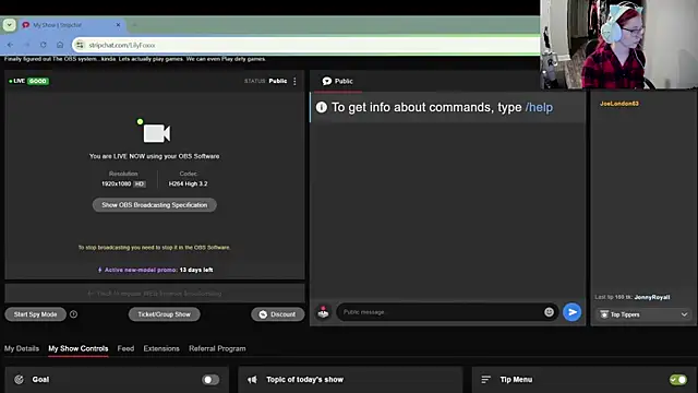 LilyFoxxx online show from 2, 12, 2024