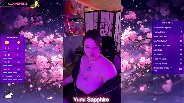 yumi sapphire online show from 15, 4, 2026