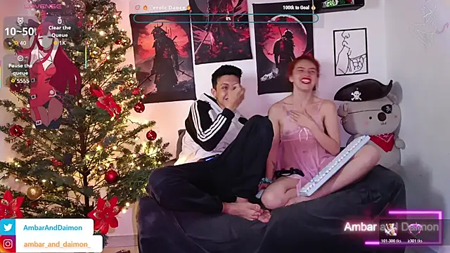 Ambar and daimon  online show from 4, 12, 2025