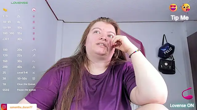 Queensamantha777 online show from 8, 1, 2026