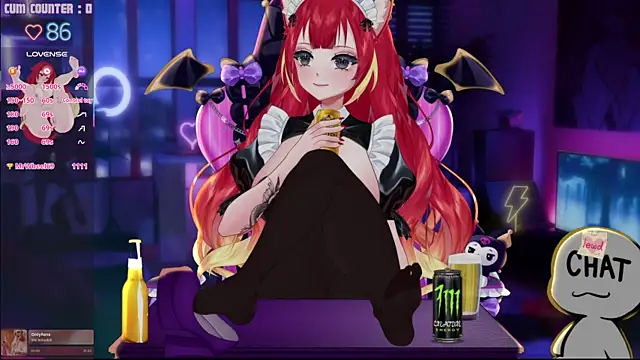 LewdKira VT online show from 24, 4, 2026