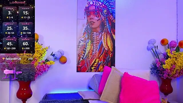 Eimy Adamss online show from 22, 2, 2025