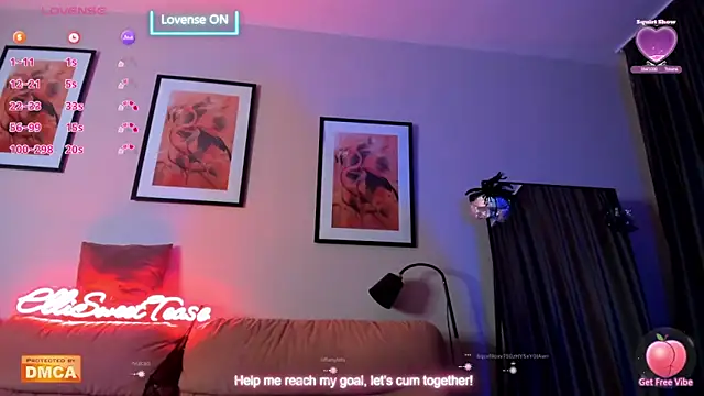 ElliSweetTease online show from 12, 3, 2025