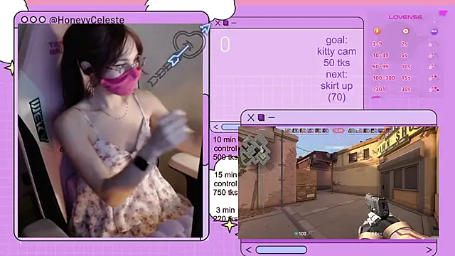 HoneyyCeleste online show from 13, 7, 2026