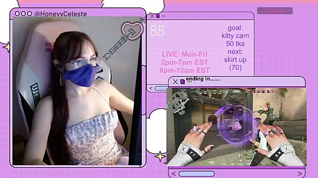 HoneyyCeleste online show from 28, 7, 2026