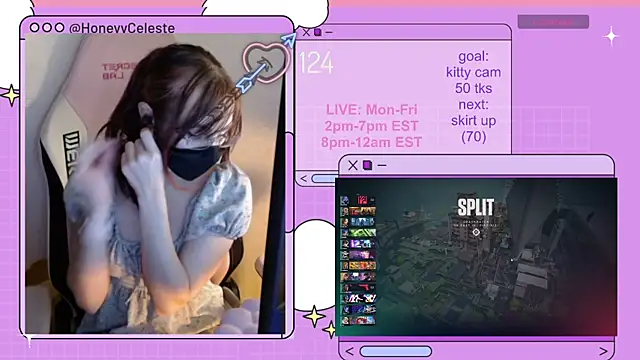 HoneyyCeleste online show from 27, 7, 2026