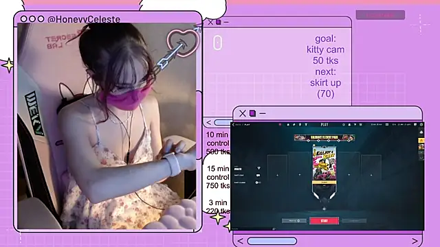 HoneyyCeleste online show from 24, 6, 2026