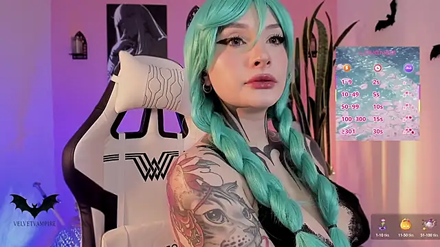 VelvetVampiree online show from 26, 11, 2025