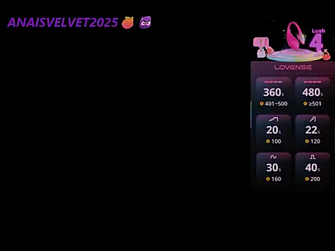 anaisvelvet2025 online show from 4, 10, 2025