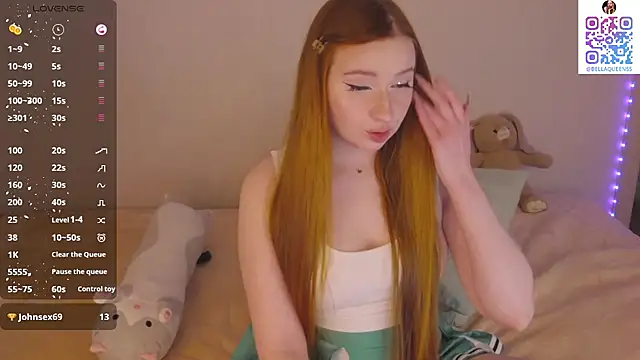 BellaQueenss online show from 6, 10, 2025