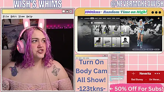 nevermakeawish online show from 16, 5, 2026