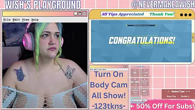 nevermakeawish online show from 1, 3, 2026