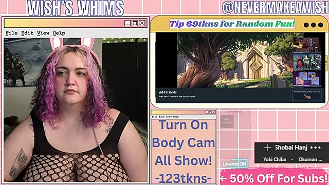nevermakeawish online show from 2, 6, 2026