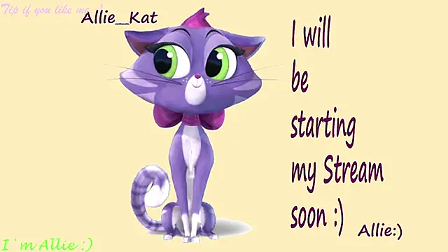 Snapshot of Allie_Kat chatting on 26, 4, 2026 Allie Kat online show from 26, 4, 2026
