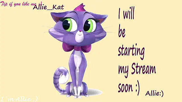 Snapshot of Allie_Kat chatting on 17, 5, 2026 Allie Kat online show from 17, 5, 2026