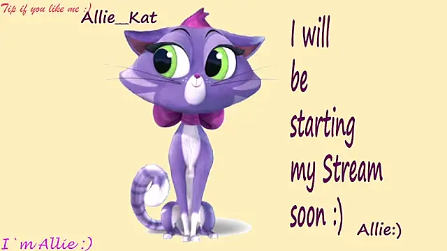 Snapshot of Allie_Kat chatting on 20, 6, 2026 Allie Kat online show from 20, 6, 2026