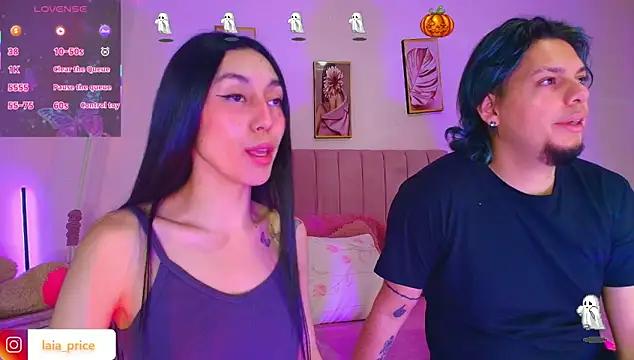 Snapshot of Laia_and_Damian chatting on 28, 10, 2025 Laia and Damian online show from 28, 10, 2025