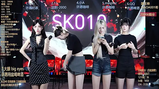 Snapshot of SK010 chatting on 21, 7, 2026 SK010 online show from 21, 7, 2026