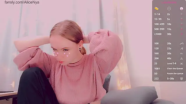 AliceNya cute online show from 13, 2, 2026