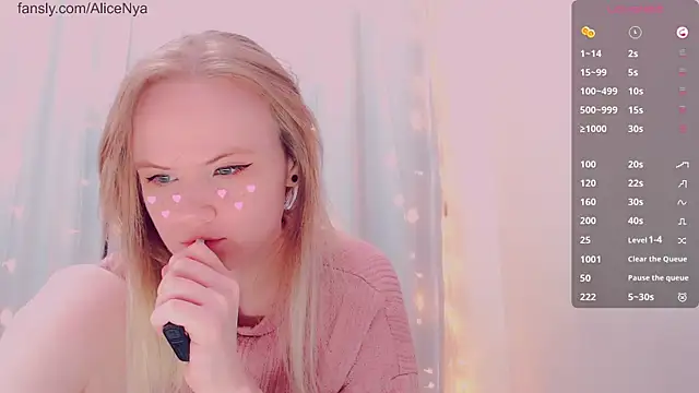 AliceNya cute online show from 12, 1, 2026