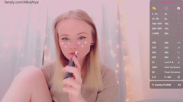 AliceNya cute online show from 17, 1, 2026