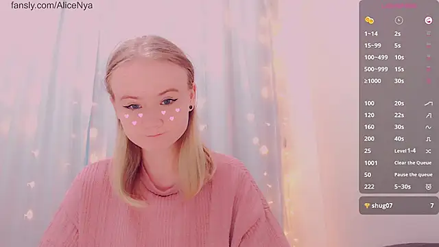 AliceNya cute online show from 11, 1, 2026