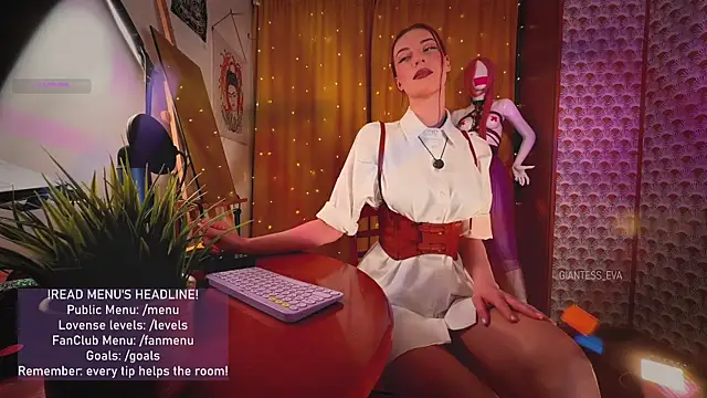 Giantess Eva online show from 3, 4, 2026