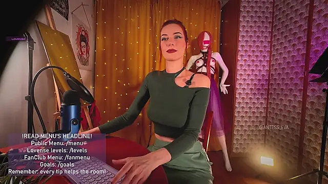 Giantess Eva online show from 22, 4, 2026