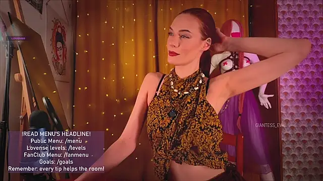 Giantess Eva online show from 13, 4, 2026