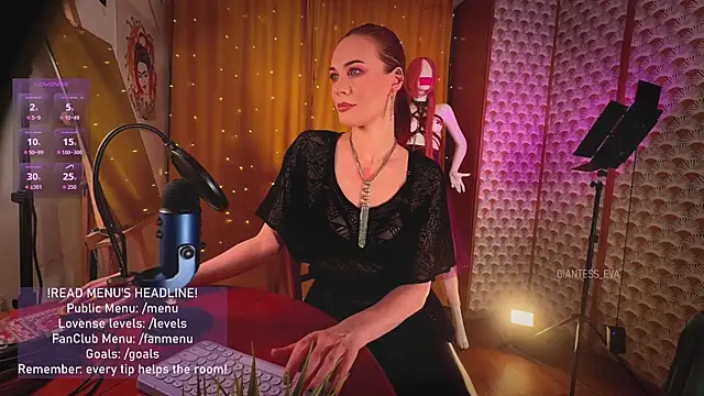 Giantess Eva online show from 19, 4, 2026