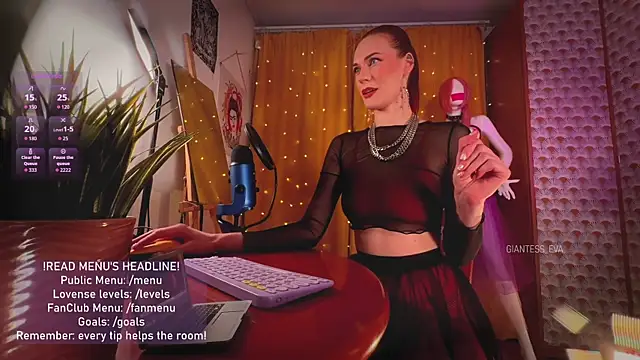 Giantess Eva online show from 17, 4, 2026