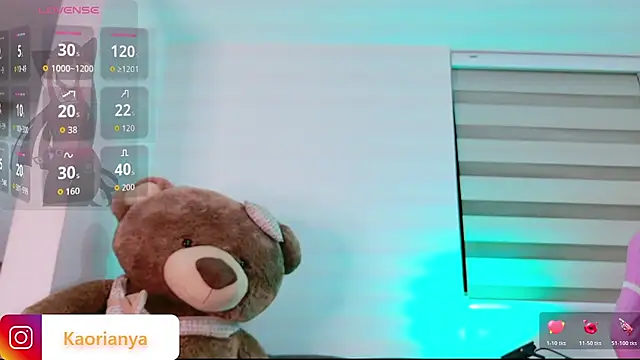Snapshot of kaorianya chatting on 1, 8, 2026 kaorianya online show from 1, 8, 2026