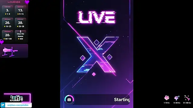 Julieibix online show from 4, 3, 2026